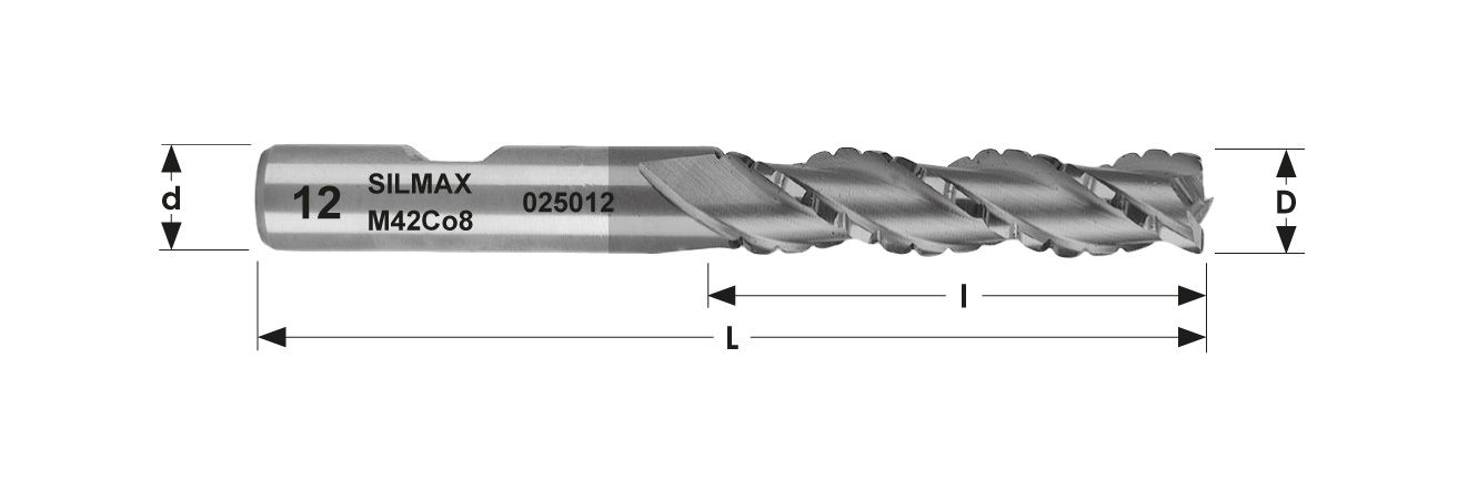 PINNFRÄS 025 12 MM ALCRN