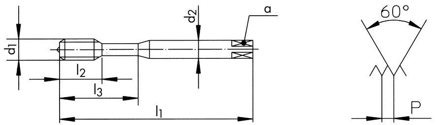 GÄNGTAPP N360-3 M4X0.5 6H