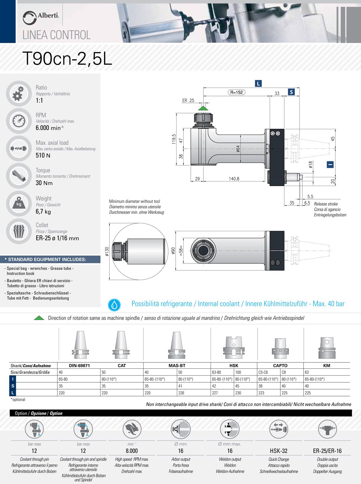 CAPTO C6 T90cn-2,5L I=65 ER25